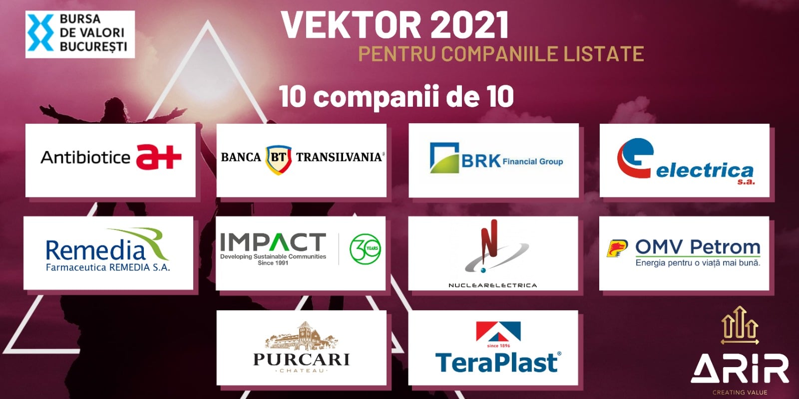 1 din 3 companii listate a obținut peste 9 la evaluarea VEKTOR pentru comunicare excelentă cu investitorii